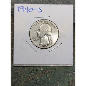 1940-S Washington Quarter – 90% Silver, San Francisco Mint